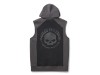 96144-26VM/000M, HOODIE-KNIT,BLACK/GREY