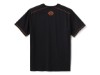 96163-26VM/000M, TEE-KNIT,BLACK/ORANGE HEATHER