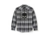 96394-25VM/000M, SHIRT-WOVEN,WILLIE G,BLK/LIGHT