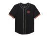 96457-26VM/000M, BASEBALL JERSEY-KNIT,BLACK