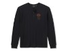 96466-26VM/000M, HENLEY-KNIT,BLACK