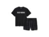 96469-25VM/000M, PAJAMA SET-KNIT/WOVEN,BLACK