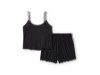 96524-25VW/002S, PAJAMA SET-KNIT,BLACK