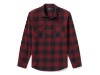 96543-26VM/000M, SHIRT-WOVEN,DARK RED/BLACK