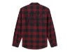 96543-26VM/000M, SHIRT-WOVEN,DARK RED/BLACK