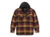 96559-26VM/000M, SHIRT JACKET-WOVEN,BROWN/BLACK