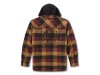 96559-26VM/000M, SHIRT JACKET-WOVEN,BROWN/BLACK