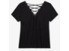 96649-25VW/002S, TEE-KNIT,BLING,LACE BK,HD AFTE