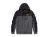 96716-25VM/000M, HOODIE-KNIT,DARK GREY/BLACK CL
