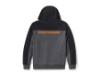 96716-25VM/000M, HOODIE-KNIT,DARK GREY/BLACK CL