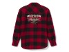 96727-26VW/000S, SHIRT JACKET-WOVEN,DARK RED/BL
