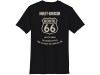 96807-26VM/000S, TEE-KNIT,ROUTE 66,BLACK