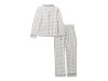 96828-25VW/002S, PAJAMA SET-KNIT,OFF WHITE/BLAC