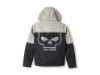 97413-25VM/000M, JACKET-KNIT,WILLIE G,BLACK/GRE