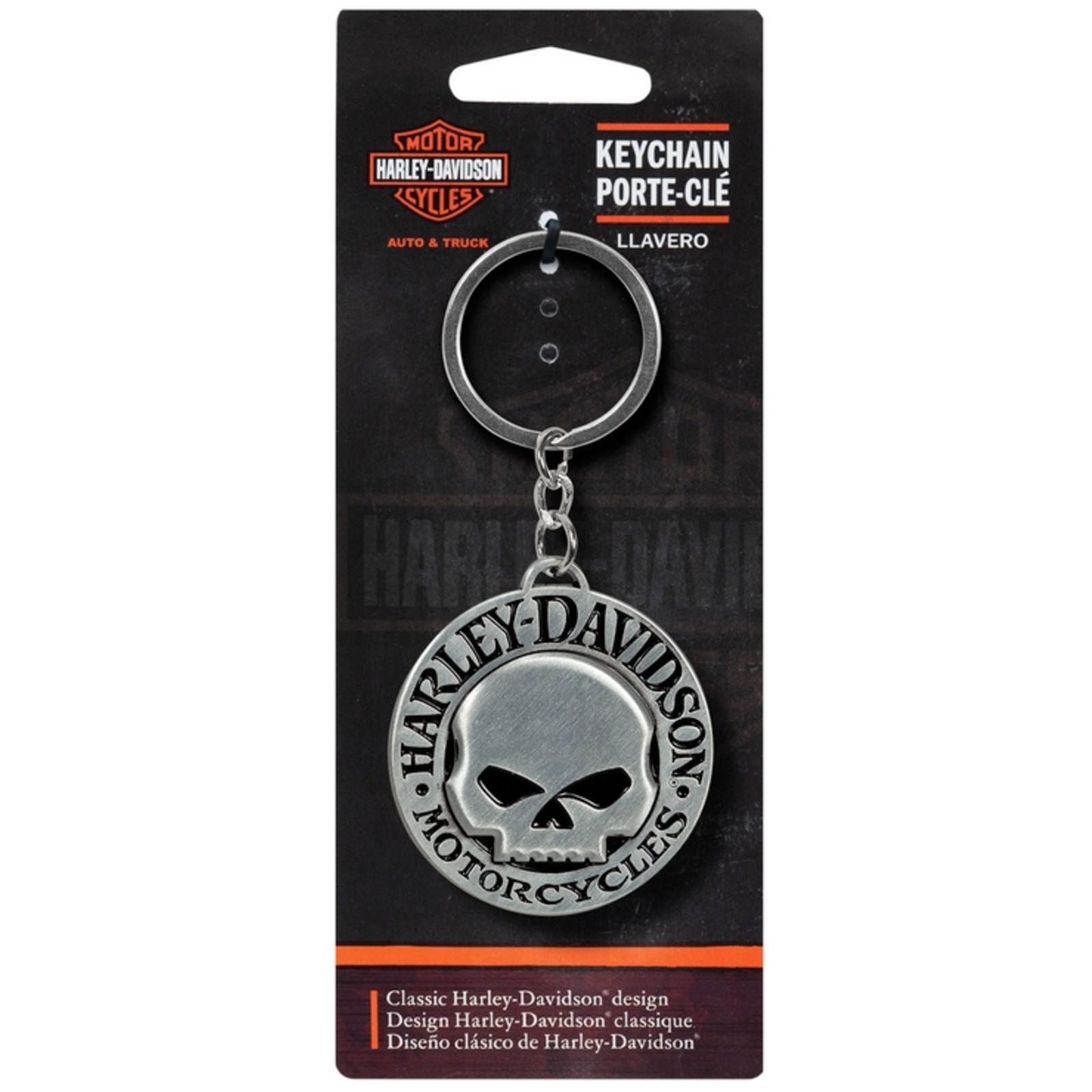Harley Davidson Metal Skull Totenkopf HD Key Chain Schlüsselanhänger  Anhänger Geschenk Geschenkidee für Harley Motorrad Fahrer