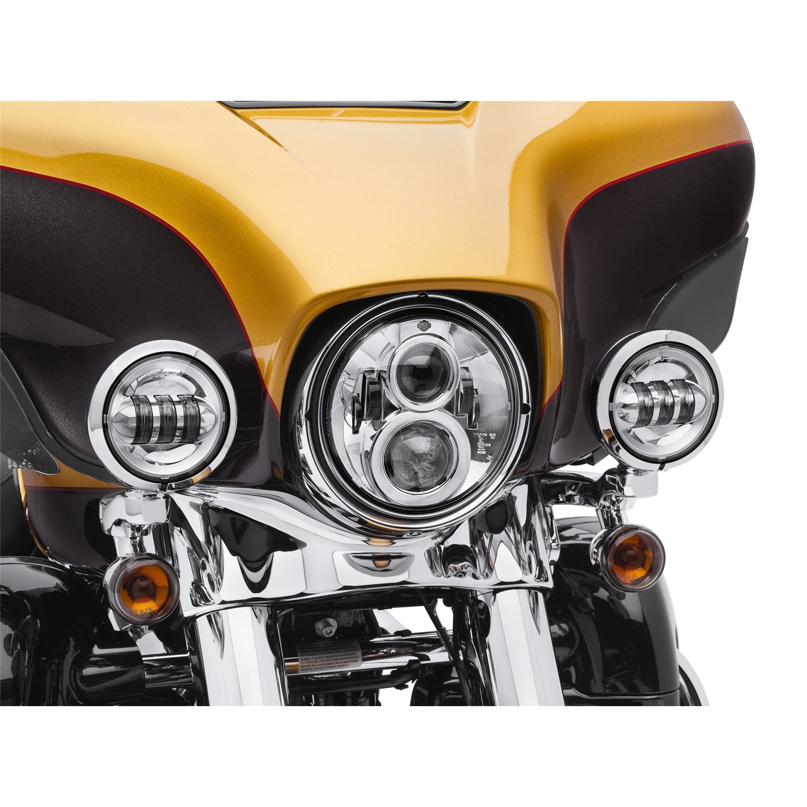 LED Scheinwerfer 7 Zoll Daymaker Standlicht & Blinker für Harley Davidson  chrome