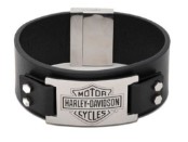 Armband "B&S Bolted Thick Leather Cuff"