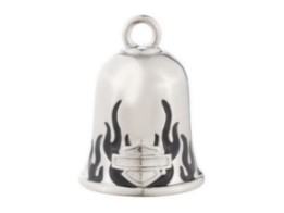 Ride Bell Mini "Bar & Schield Black and Flame  " 