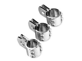 50903-85T - Chrom-Fußrastenklemme - dreiteilig