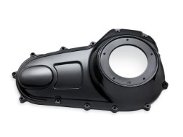 Twin Cam Motorabdeckungen - schwarzglänzend - Primärkettengehäusedeckel 