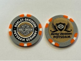 Poker Chips "H-D Potsdam Grau & Orange"