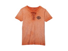 T-Shirt "Throttle Lace-up Orange