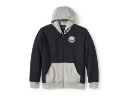 Hoodie "Willie G Skull Colorblock Zip Front Hoodie" 