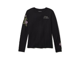 Longsleeve "Rose & Thorn Bling Long Sleeve Top"
