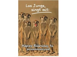 X-treme Soundkarte Geburtstag Karte "Los Jungs singt mit...."