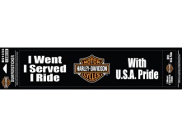 Aufkleber "I Served I Ride"