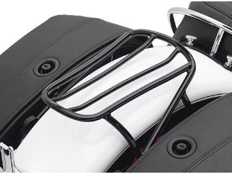 Abnehmbarer Solo Gepäckträger - schwarz für Softail Modelle '00-'05