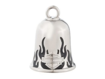Ride Bell Mini "Bar & Schield Black and Flame  " 