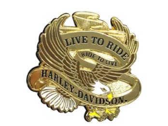 Pin "H-D Live to Ride Eagle"