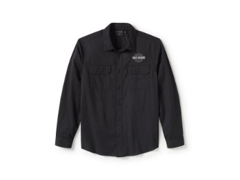 Hemd "B&S Solid black"