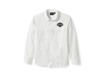 Hemd " B&S Solid white"