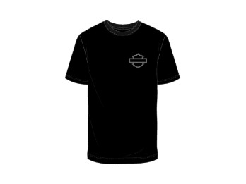 T-Shirt "TEE-KNIT,LFR SKULL,BLACK"