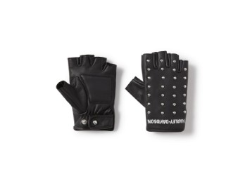 Handschuh "H-D Studded Leather Fingerless Riding Gloves"