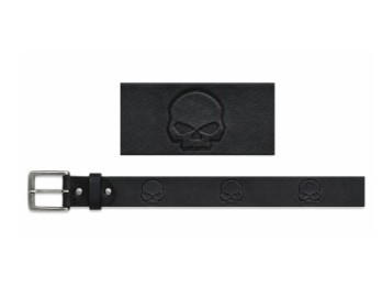 Gürtel Harley-Davidson® Leder Gürtel „Skull Repeat“ 