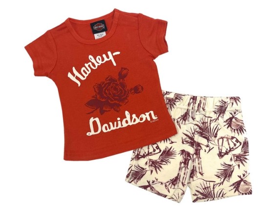 2001247/0-3M, Girl Tee & Bike Short Set