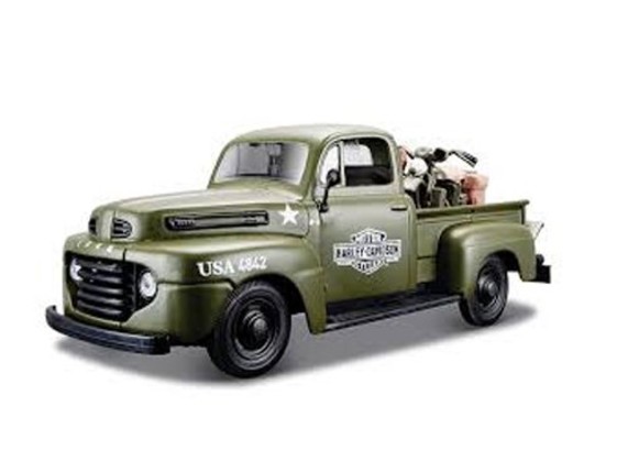 32185, 1948 Ford F-1 Pick Up + 1942 Flat