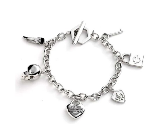 34B00007, Armband ''Charm Chain Line-SLV''