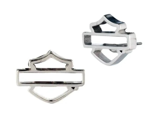 34G00263, Ohrringe ''Open Bar & Shield''