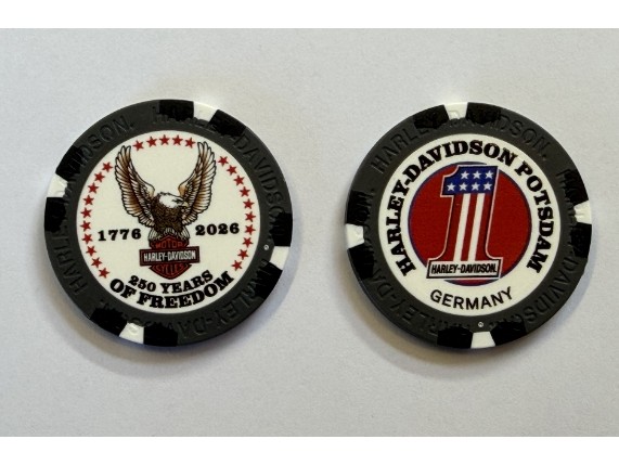 62413, Poker Chip 250th Anniversary Freedom