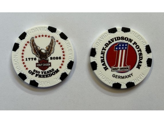 62414, Poker Chip 250th Anniversary Freedom