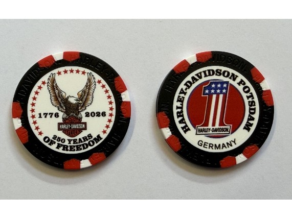 62428, Poker Chip 250th Anniversary Freedom