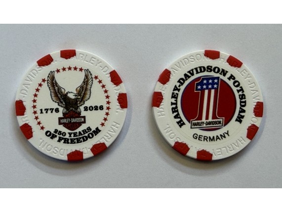 62430, Poker Chip 250th Anniversary Freedom