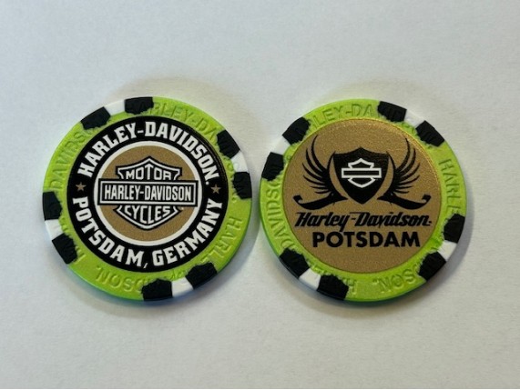 62431, Poker Chip "H-D Potsdam Grün"