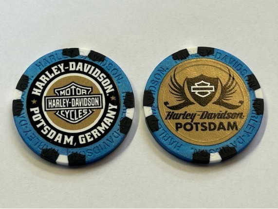 62433, Poker Chip "H-D Potsdam Aqua"