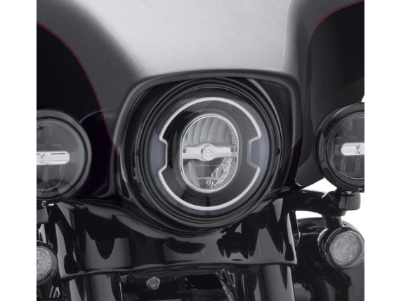 7 Zoll Schwarz Harley Daymaker LED Scheinwerfer + 2x 4-1/2  Nebelscheinwerfer Passing Lampen für Harley Davidson Road King Motorrad (1  satz) : : Auto & Motorrad