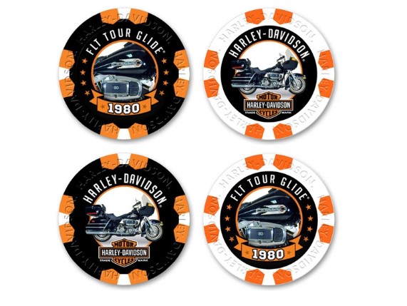 6828-S17, Poker Chip "H-D Vintage Collection"